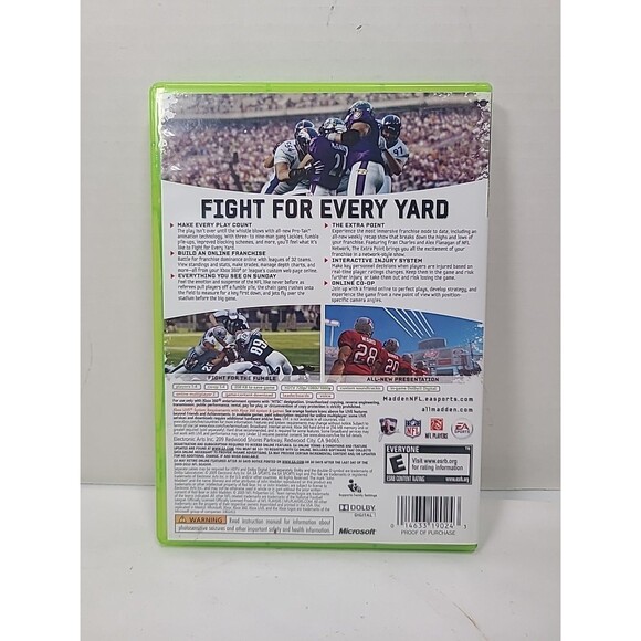 Madden NFL 10 (Microsoft Xbox 360, 2009) CIB - Picture 2 of 5